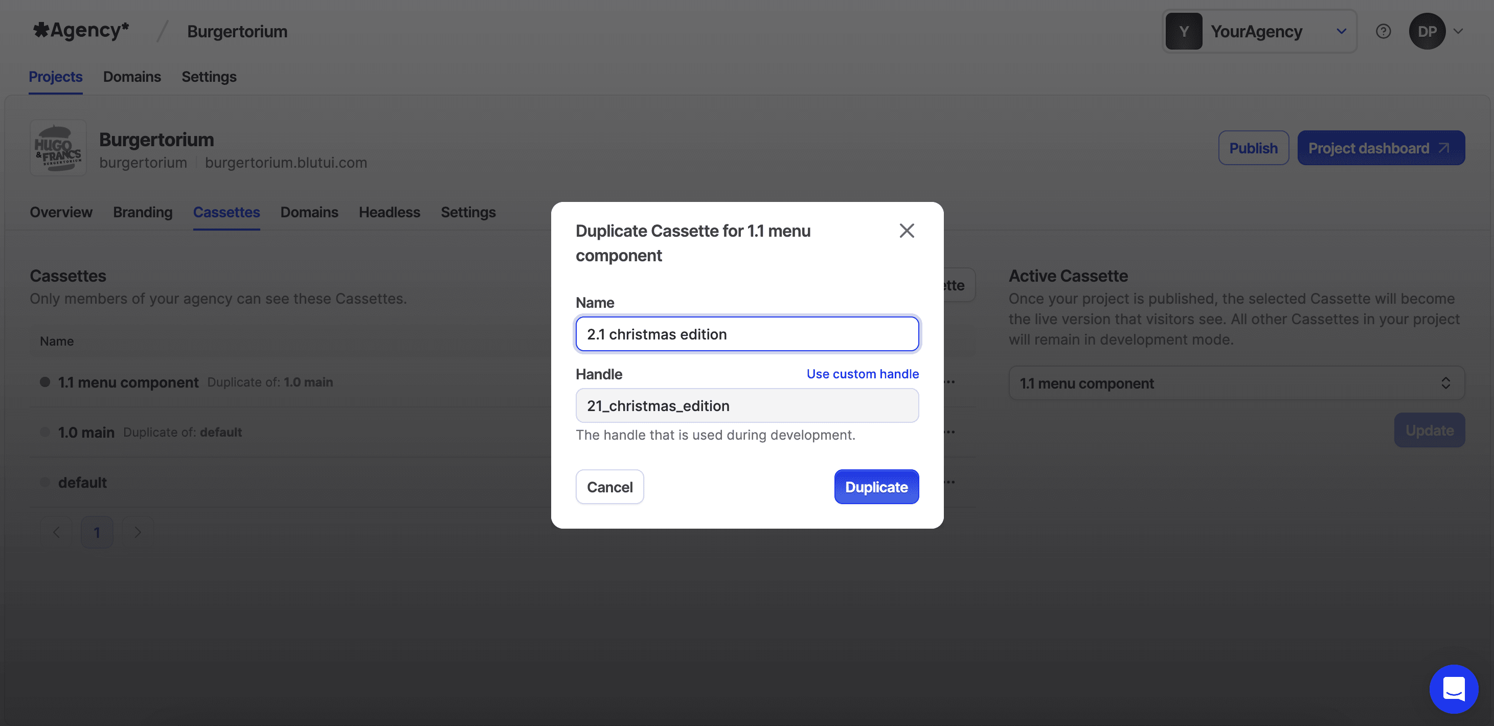 Duplicate a Cassette